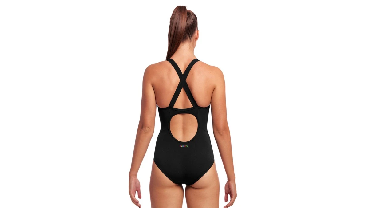 Funkita Womens Eclipse One Piece Still Black - Image 2