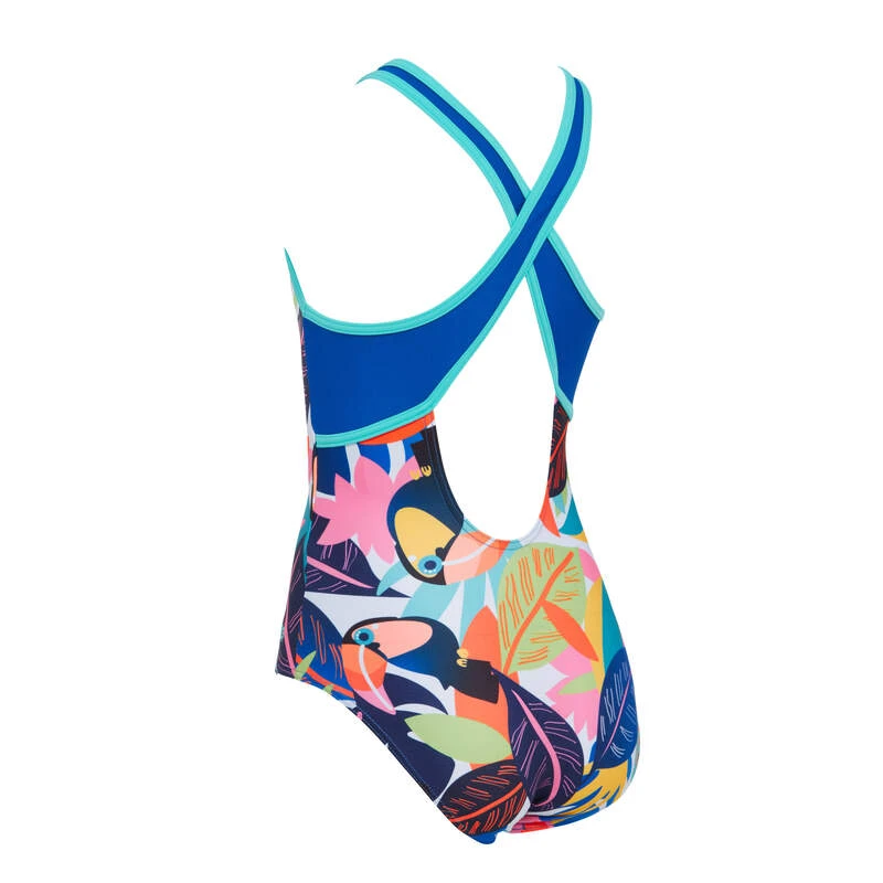 Zoggs GIRLS SPOT HI FRONT CROSSBACK ONE PIECE - Image 2