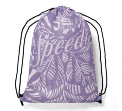 Speedo Printed Mesh Equipment Bag Purple/White