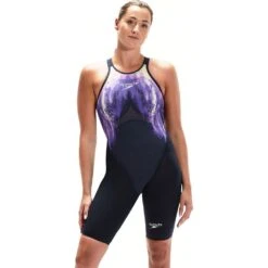 Speedo Women’s Fastskin Lzr Pure Valor Openback Kneeskin Blue/Purple