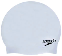 Speedo Chrome Plain Moulded Silicone Cap