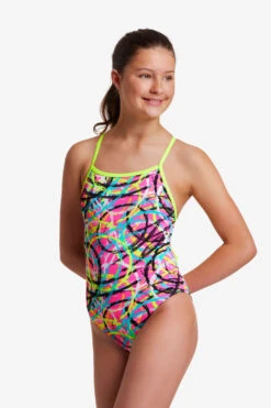 Funkita Girls Tie Me Tight One Piece Donut Delight