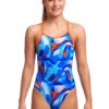 Funkita Girls Diamond Back One Piece Battle Blue