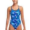 Funkita Ladies Diamond Back One Piece Blue Bars