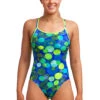 Funkita Ladies Diamond Back One Piece Blue Bottle