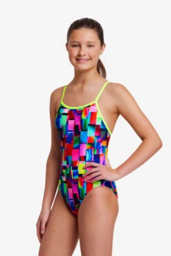 Funkita Girls Single Strap One Piece Patch Panels
