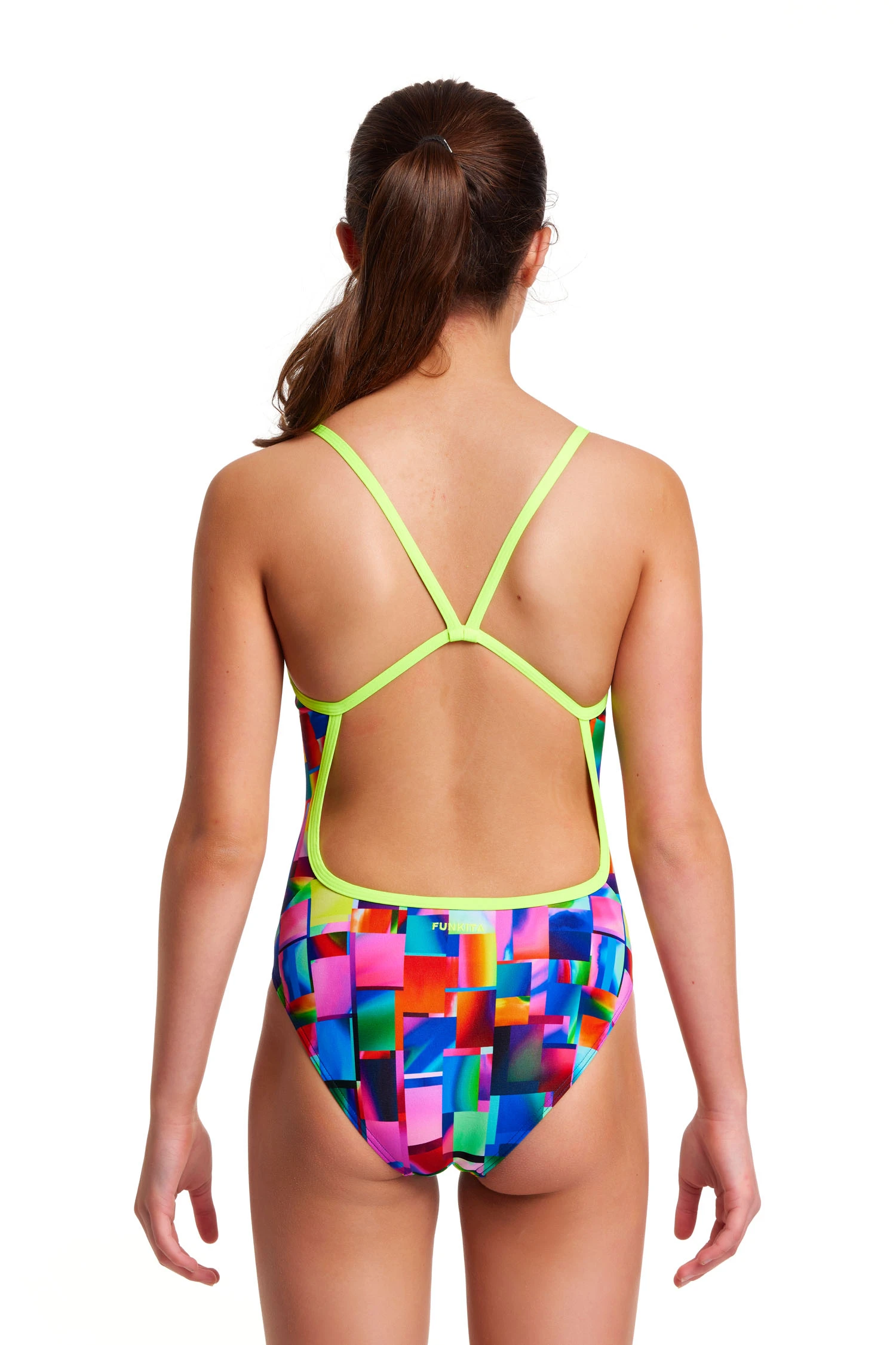 Funkita Girls Single Strap One Piece Patch Panels - Image 3