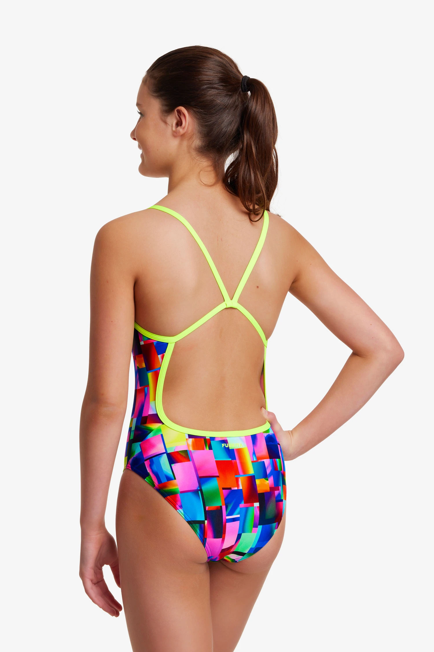 Funkita Girls Single Strap One Piece Patch Panels - Image 4