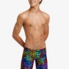 Funky Trunks Boy’s Training Jammers Rainbow Web