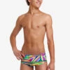 Funky Trunks Boy’s Sidewinder Trunks Land Lines