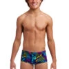 Funky Trunks Boy’s Sidewinder Trunks Oyster Saucy