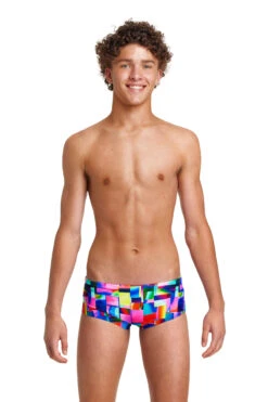 Funky Trunks Boy’s Sidewinder Trunks Patch Panels