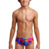 Funky Trunks Boy’s Sidewinder Trunks Solar Flares