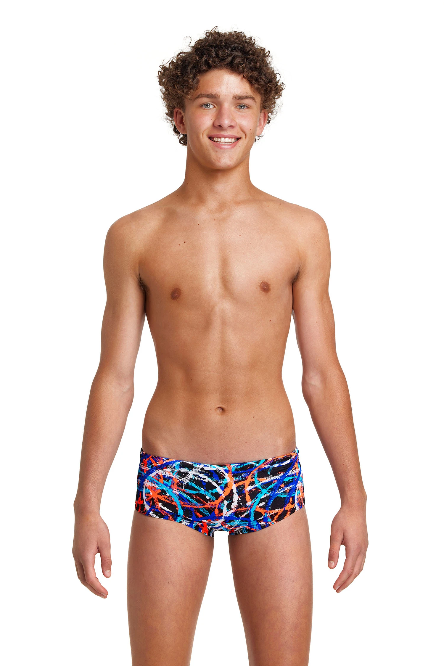 Funky Trunks Boy’s Sidewinder Trunks Spin Doctor
