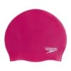 Speedo Pink Plain Moulded Silicone Cap