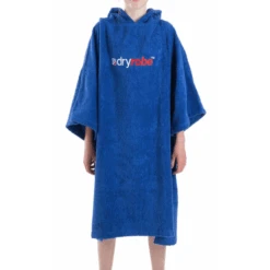 Kids ( 10- 14 Yrs ) Organic Towel Dryrobe Royal Blue