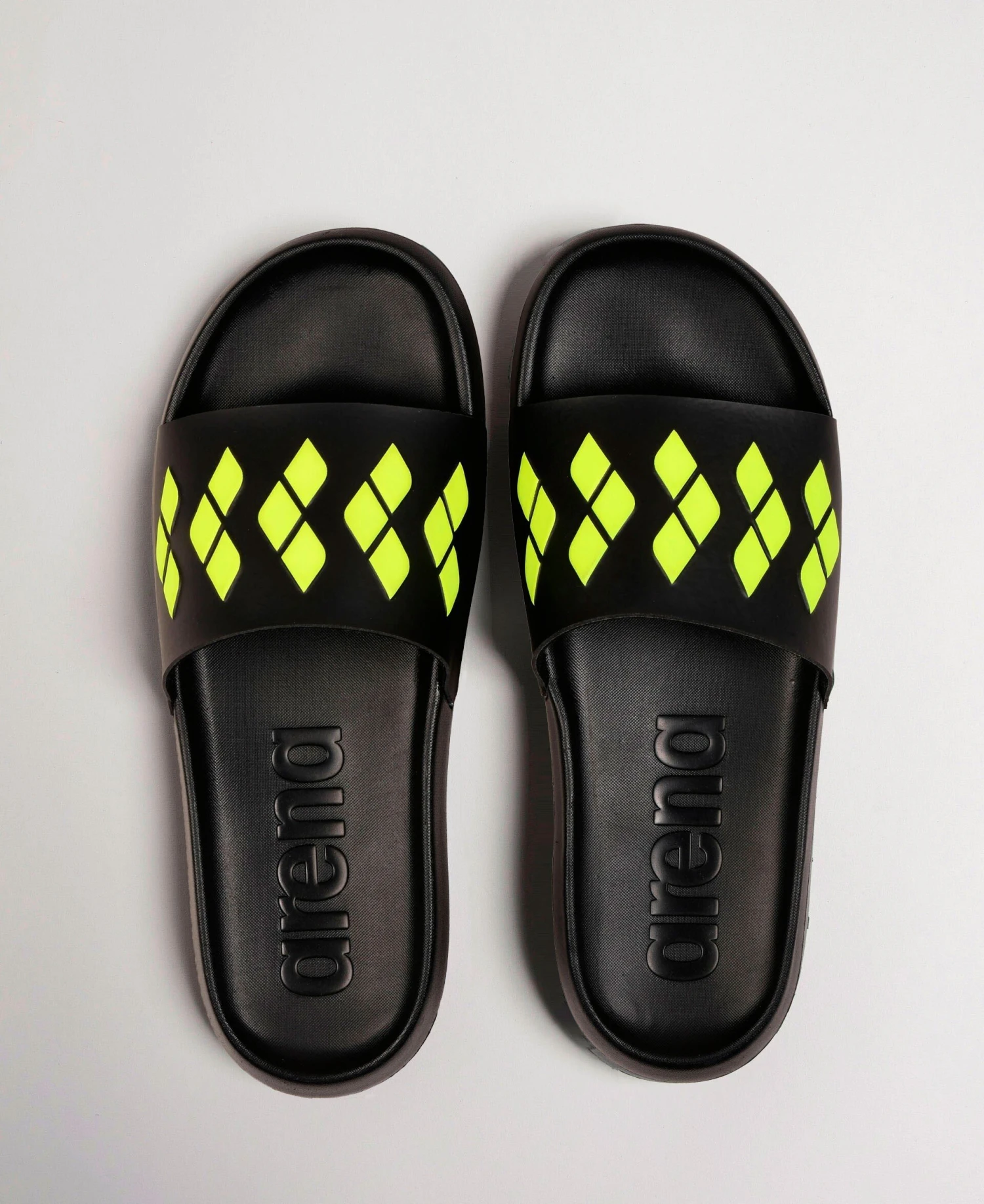 Arena Urban Slide Sandals Black/Lime - Image 3
