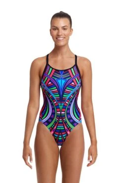 Funkita Ladies Diamond Back One Piece Primal Night