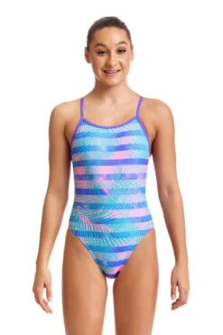 Funkita Girls Pastel Palm Single Strap