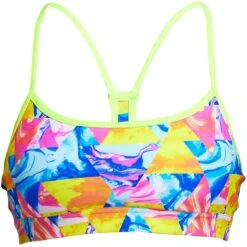 Funkita Ladies Swim Crop Top Swirl Stopper