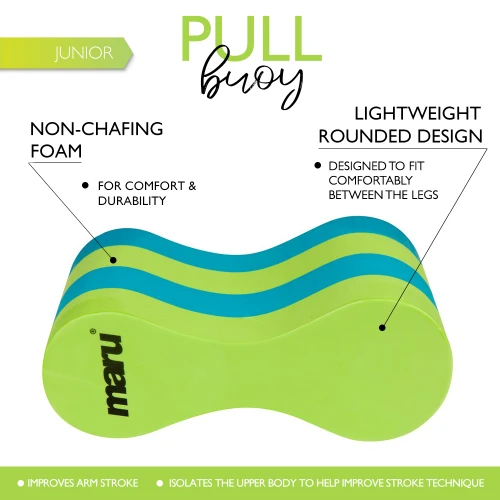 Maru Junior Pull Buoy-Blue/Lime - Image 2
