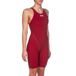 Arena Women’s Powerskin St 2.0 Open Back Deep Red