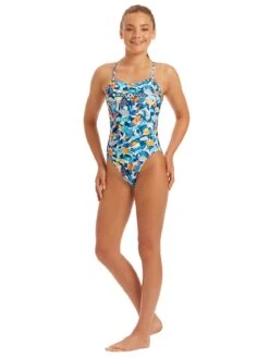 Amanzi Girls Coral Camo One Piece