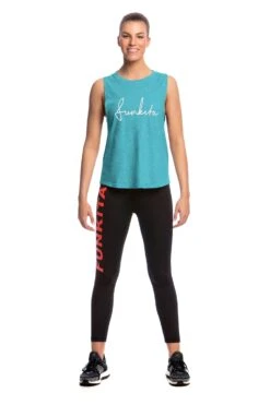 Funkita Mint Scribble Hank The Tank Top