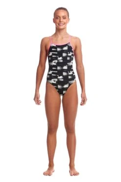 Funkita Girls Black Swan Tie Me Tight
