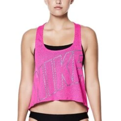 Women’s Nike Swim Cover-Up Mesh Crop Top