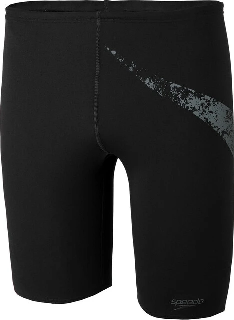 Speedo Boomstar Placement Jammer Boys Black/Oxid Grey
