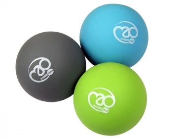 Fitness-Mad Trigger Point Massage Ball Set/Grey=Hard / Green=Medium / Blue=Soft. Size: 6Cm Dia